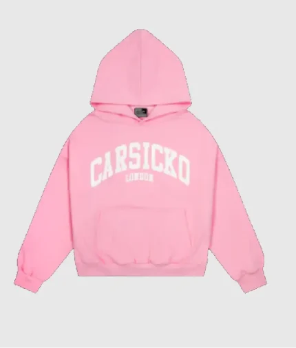 CARSICKO LONDON CLASSIC HOODIE (PINK) (1)