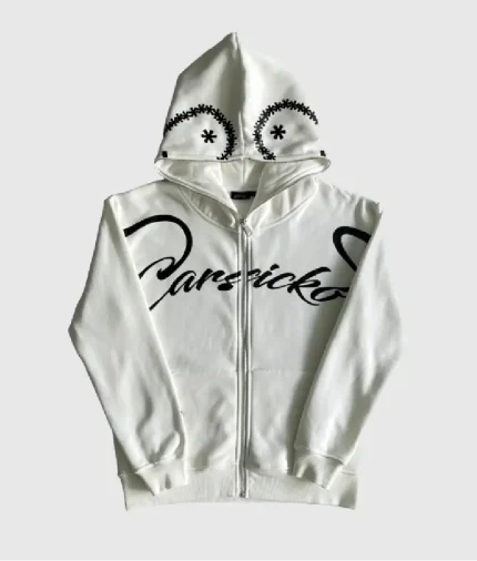 Carsicko Love Spread Full Zip Hoodie White (2)